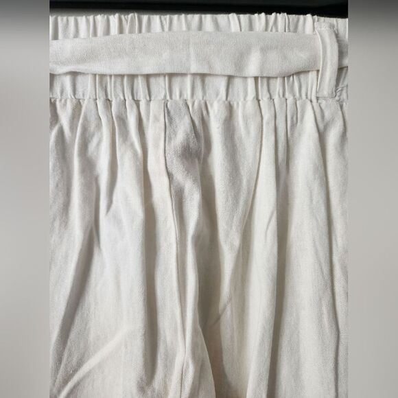 NEW SOUND/STYLE WHITE COLOR WOMEN'S   PANTS SIZE L  12-14 .length 30inch - Picture 4 of 7